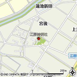 江原神明社周辺の地図