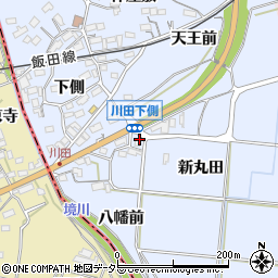 愛知県新城市川田堂ノ前周辺の地図