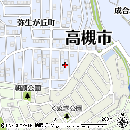 大阪府高槻市弥生が丘町6周辺の地図