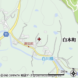 三重県亀山市白木町3430周辺の地図