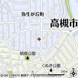 大阪府高槻市弥生が丘町10周辺の地図