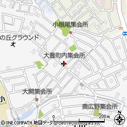 大豊町内集会所周辺の地図