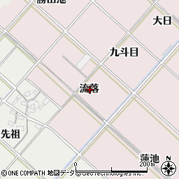 愛知県西尾市上永良町流落周辺の地図