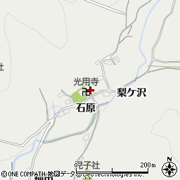 愛知県豊川市長沢町石原周辺の地図