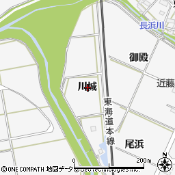 愛知県額田郡幸田町菱池川城周辺の地図