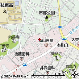 静岡県藤枝市本町3丁目1周辺の地図