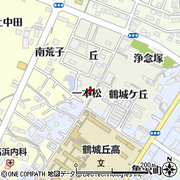 愛知県西尾市鶴城町一本松10周辺の地図