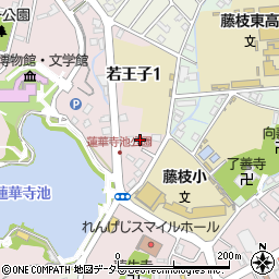 静岡県藤枝市若王子1丁目2周辺の地図