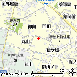 愛知県西尾市上町丸山103周辺の地図