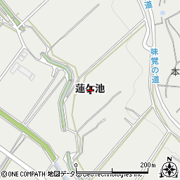 愛知県常滑市樽水蓮ケ池周辺の地図