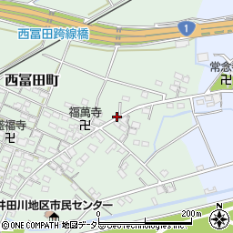 西冨田東周辺の地図