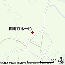 三重県亀山市関町白木一色1464周辺の地図