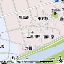 愛知県新城市豊島広瀬川原20周辺の地図