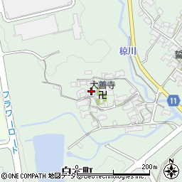 三重県亀山市白木町1978周辺の地図