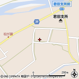 広島県三次市君田町東入君543周辺の地図