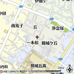 愛知県西尾市鶴城町一本松20周辺の地図