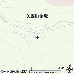 兵庫県相生市矢野町金坂322周辺の地図