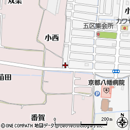 京都府八幡市川口西扇30-11周辺の地図