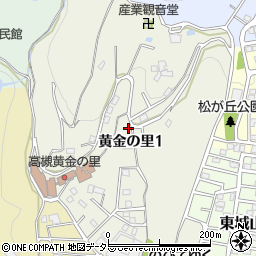 大阪府高槻市黄金の里周辺の地図