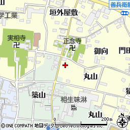 愛知県西尾市上町下屋敷33周辺の地図