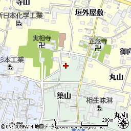 愛知県西尾市上町下屋敷28周辺の地図