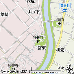 愛知県西尾市上永良町宮西13周辺の地図