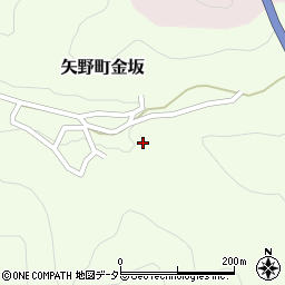 兵庫県相生市矢野町金坂331周辺の地図