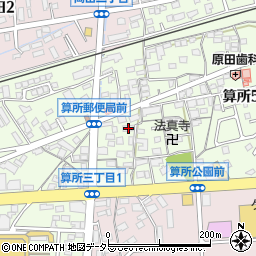 三重県鈴鹿市算所5丁目2-22周辺の地図