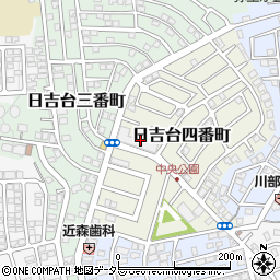 大阪府高槻市日吉台四番町10周辺の地図