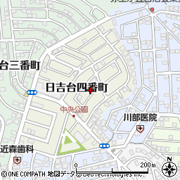 大阪府高槻市日吉台四番町14-18周辺の地図