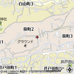愛知県常滑市泉町周辺の地図