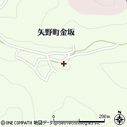 兵庫県相生市矢野町金坂327周辺の地図