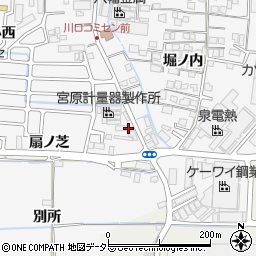 京都府八幡市川口萩原周辺の地図