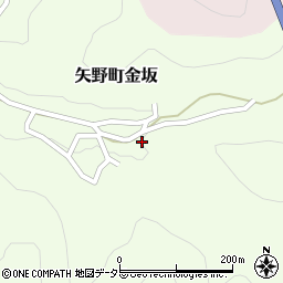 兵庫県相生市矢野町金坂332周辺の地図