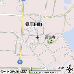 兵庫県加西市桑原田町452周辺の地図