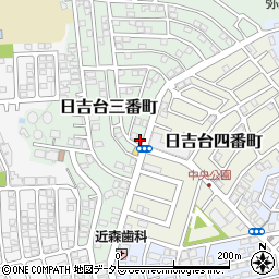 大阪府高槻市日吉台三番町8-21周辺の地図