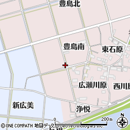 愛知県新城市豊島周辺の地図