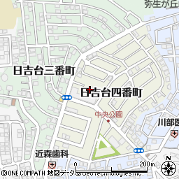 大阪府高槻市日吉台四番町8-6周辺の地図