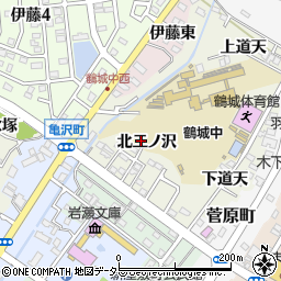 愛知県西尾市鶴城町周辺の地図