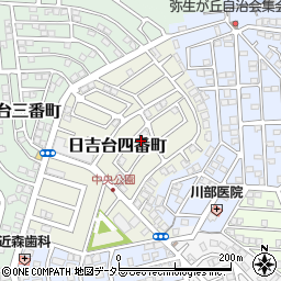 大阪府高槻市日吉台四番町14-8周辺の地図