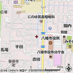 京都府八幡市八幡三本橋周辺の地図