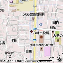 ソフトバンク八幡市役所　前店周辺の地図