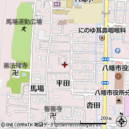 京都府八幡市八幡平田周辺の地図