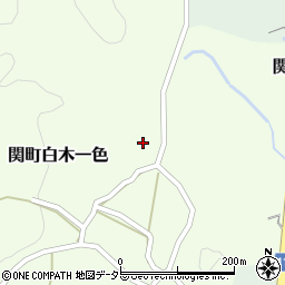 三重県亀山市関町白木一色1457-1周辺の地図