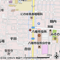 ソフトバンク八幡市役所前店周辺の地図