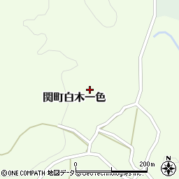 三重県亀山市関町白木一色1474周辺の地図