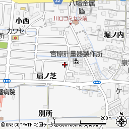 京都府八幡市川口東扇6-7周辺の地図