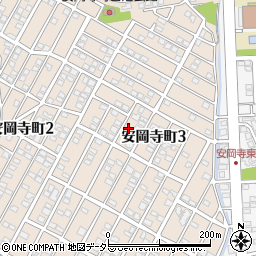 大阪府高槻市安岡寺町3丁目周辺の地図
