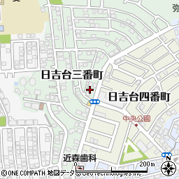 大阪府高槻市日吉台三番町8-3周辺の地図