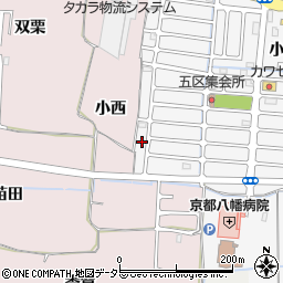京都府八幡市川口西扇30-5周辺の地図